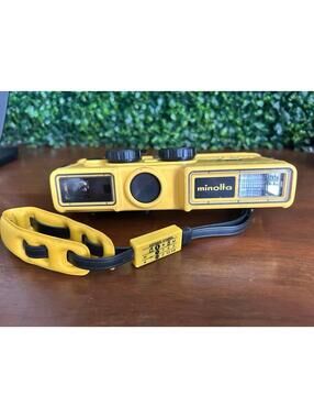 Minolta Weathermatic Dual 35 Waterproof 35mm Film Camera Yellow